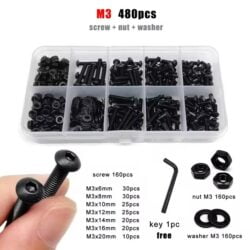 Befestigungssortiment M3 aus Carbonstahl 480pcs