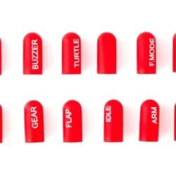 Radiomaster Silikon-Schalterkappen-Set - kurz - rot