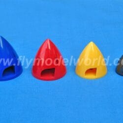 Spinner weiss aus Kunststoff/Plastik 45mm / 1.75inch