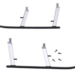 Landegestell zu Scale Helicopter F119S MD500 - rot silber